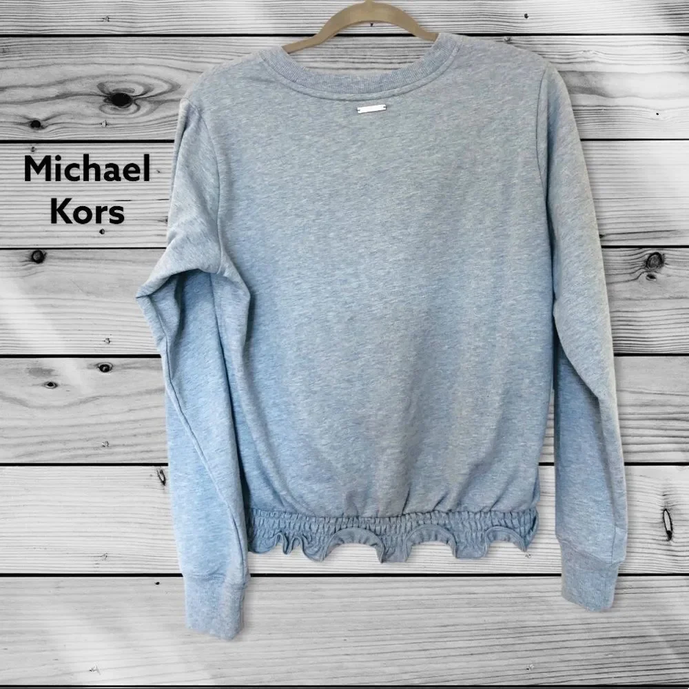 ‎NWT: Michael Kors Ruffle Bottom Sweatshirt